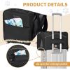 imagePetsfit Airline Approved Pet Carrier for Small Cats 165x86x11 TSA Approved Carrier with Removable DualSided Padding 2Way Placement  Fits Under Most Airplane Seats Escape Proof GrayBlackwith lockable zippers