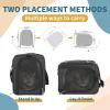 imagePetsfit Airline Approved Pet Carrier for Small Cats 165x86x11 TSA Approved Carrier with Removable DualSided Padding 2Way Placement  Fits Under Most Airplane Seats Escape Proof GrayBlack