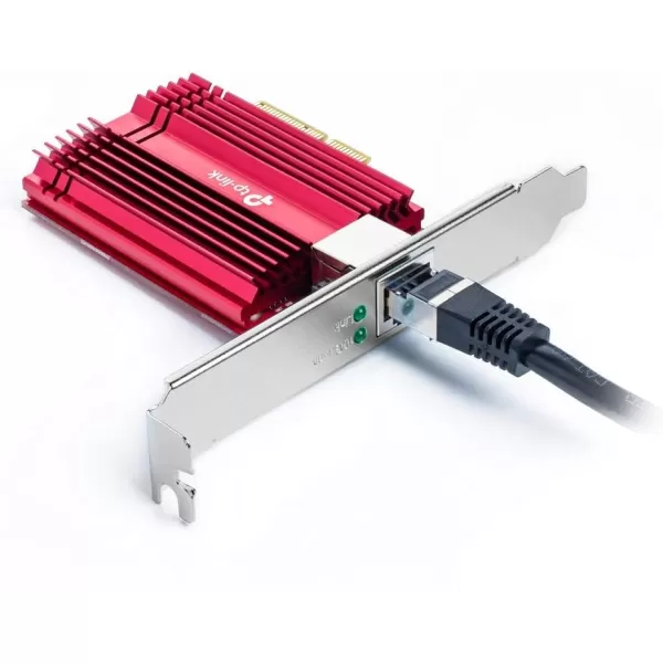 TPLink 10GB PCIe Network Card TX401PCIe to 10 Gigabit Ethernet AdapterSupports Windows 11108187 Servers 201920162012 R2 and Linux Including a CAT6A Cable10G Wired Card