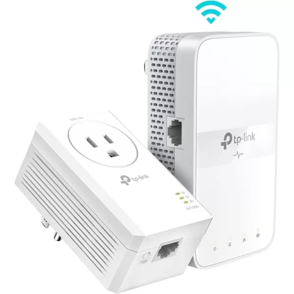 TPLink Powerline WiFi Extender TLWPA7617  AV1000 Powerline Ethernet Adapter with AC1200 Dual Band WiFi Gigabit Port Passthrough OneMesh Ethernet Over Power Plug ampamp Play Addon UnitAV1000  AC1200  Kit