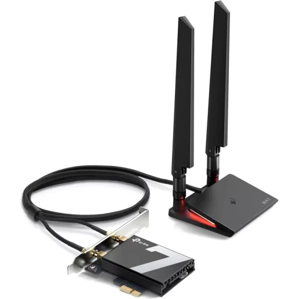 TPLink WiFi 7 BE9300 PCIe WiFi Card for Desktop PCArcher TBE550E TriBand Wireless Adapter Bluetooth 54 Multicolor Status LED Supports AMDIntel Motherboard Not Compatible with Windows 10BE9300  WiFi 7  Newer Model