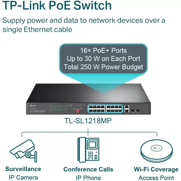 TPLink TLSF1005P  5 Port Fast Ethernet PoE Switch  4 PoE Ports 67W  Desktop  Plug ampamp Play  Sturdy Metal w Shielded Ports  Fanless  Extend ampamp Priority Mode18 Port w 16 Port PoE