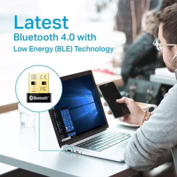 TPLink USB Bluetooth Adapter for PC Bluetooth 40 Dongle Receiver Plug ampamp Play Nano Size EDR ampamp A2DP Technology Supports Windows 11108187XP for Desktop Laptop PS4 Xbox Controllers UB400