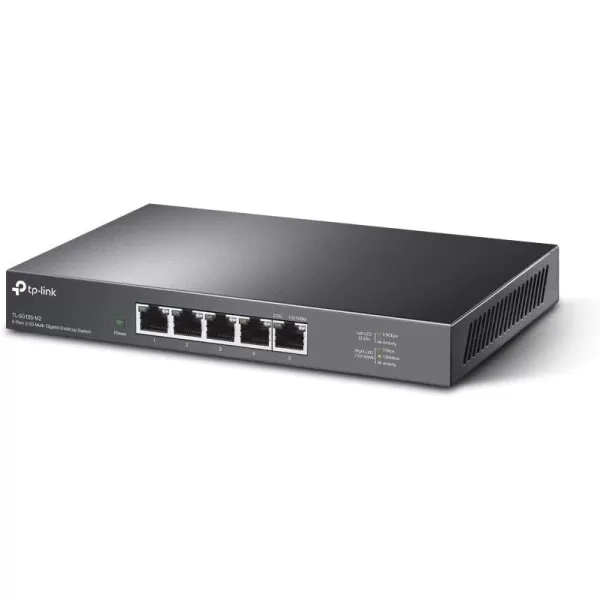 TPLink 16 Port Gigabit Ethernet Network Switch Desktop WallMount Fanless Sturdy Metal w Shielded Ports Traffic Optimization Unmanaged TLSG116 Black5 Port  25G