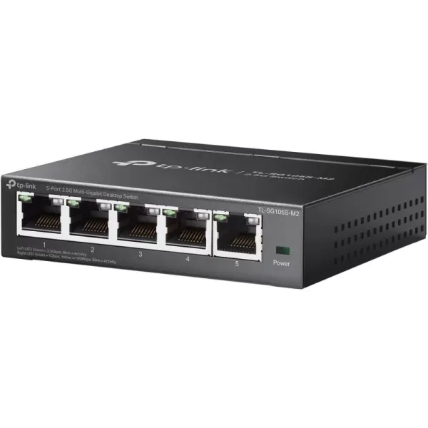 TPLink 16 Port Gigabit Ethernet Network Switch Desktop WallMount Fanless Sturdy Metal w Shielded Ports Traffic Optimization Unmanaged TLSG116 Black5 Port  25G  Small Case