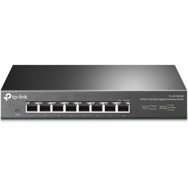 TPLink 16 Port Gigabit Ethernet Network Switch Desktop WallMount Fanless Sturdy Metal w Shielded Ports Traffic Optimization Unmanaged TLSG116 Black8 Port  25G