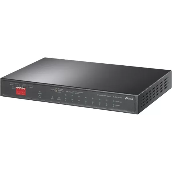 TPLink TLSG1210MP 8 Port Gigabit PoE Switch 8 PoE Ports 123W w 2 Uplink Gigabit Ports  1 Combo SFP Slot Plug ampamp Play Extend Priority ampamp Isolation Mode10 Port  6 PoE  2 PoE  123W