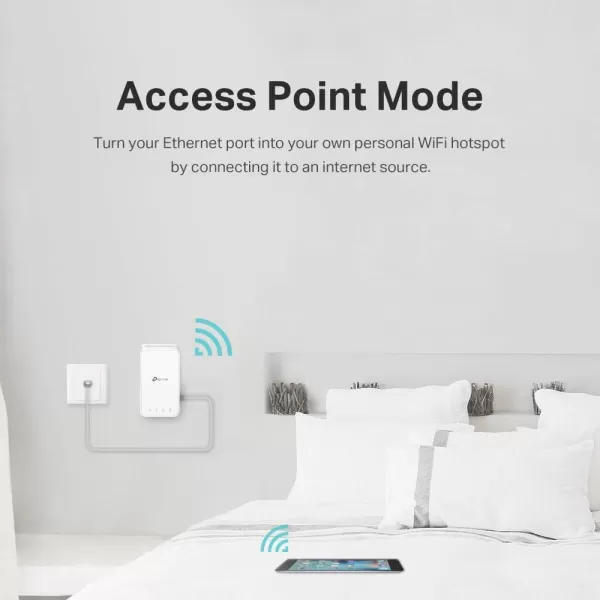 TPLink AC750 WiFi Extender RE230 Covers Up to 1200 Sqft and 20 Devices Dual Band Range Extender Booster Extend of Internet Connection OneMesh Compatible