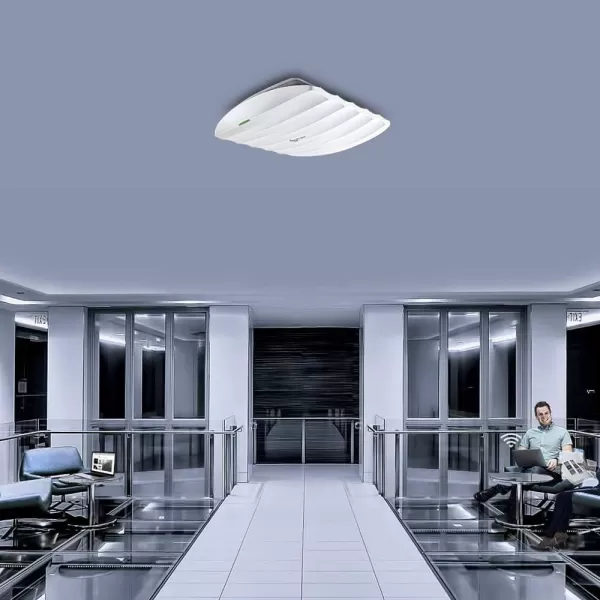 TPLink EAP225 Omada AC1350 Gigabit Wireless Access Point Business WiFi Solution w Mesh Support Seamless Roaming ampamp MUMIMO PoE Powered SDN Integrated Cloud Access ampamp Omada App WhiteAC1350