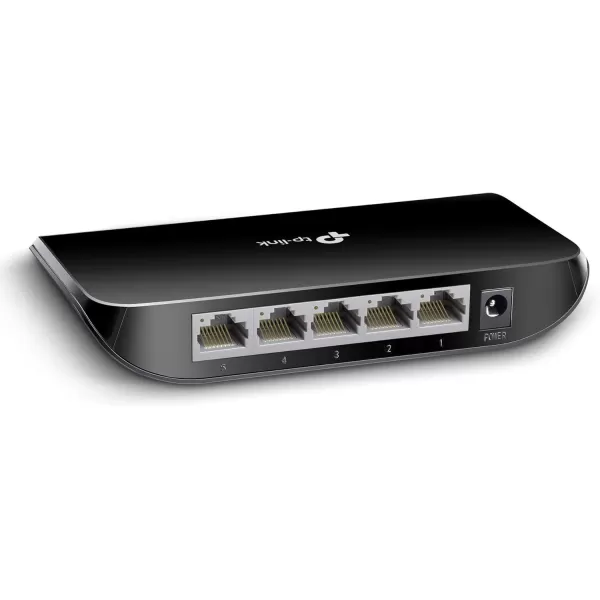 TPLink Litewave 5 Port Gigabit Ethernet Switch  Desktop Ethernet Splitter  Plastic Case  Unshielded Network Switch  Plug ampamp Play  Fanless Quiet  Unmanaged LS1005G5 Port