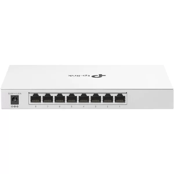 TPLink TLSG108PE 8 Port Gigabit PoE Switch Easy Smart Managed 4 PoE Ports 64W Plug ampamp Play Sturdy Metal w Shielded Ports Fanless QoS Vlan ampamp IGMPFesta Managed   8 Port w 4 PoE Port