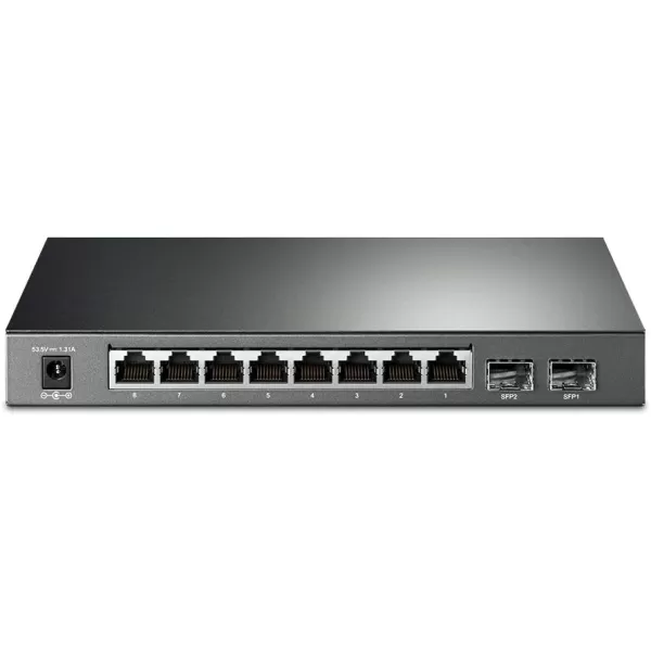 TPLink TLSG2008P  Jetstream 8 Port Gigabit Smart Managed PoE Switch  4 PoE Port 62W  Support Omada SDN  PoE Recovery  IPv6  Static Routing  L2L3L4 QoS  5 Year Manufacturer Warranty8 Port PoE  2 SFP Slots  61W