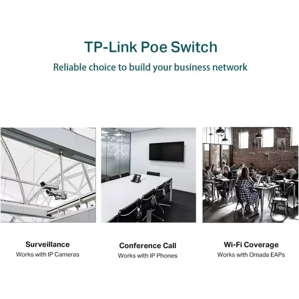 TPLink TLSG2008P  Jetstream 8 Port Gigabit Smart Managed PoE Switch  4 PoE Port 62W  Support Omada SDN  PoE Recovery  IPv6  Static Routing  L2L3L4 QoS  5 Year Manufacturer Warranty24 Port PoE  2 SFP Slots  250W