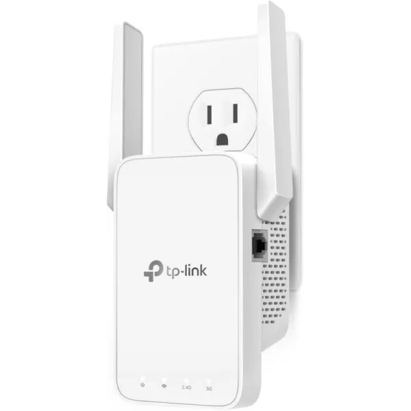 TPLink AC1200 WiFi Extender 2024 Wirecutter Best WiFi Extender 12Gbps home signal booster Dual Band 5GHz24GHz Covers Up to 1500 Sqft and 30 Devices support Onemesh One Ethernet Port RE315WiFi 5