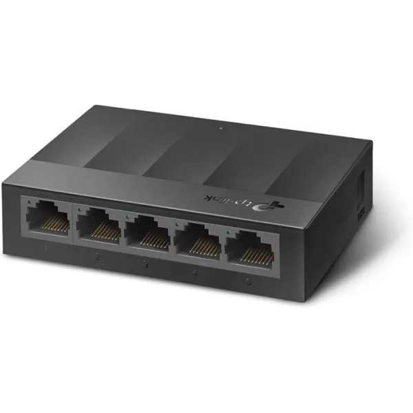 TPLink Litewave 5 Port Gigabit Ethernet Switch  Desktop Ethernet Splitter  Plastic Case  Unshielded Network Switch  Plug ampamp Play  Fanless Quiet  Unmanaged LS1005G5 Port  Litewave