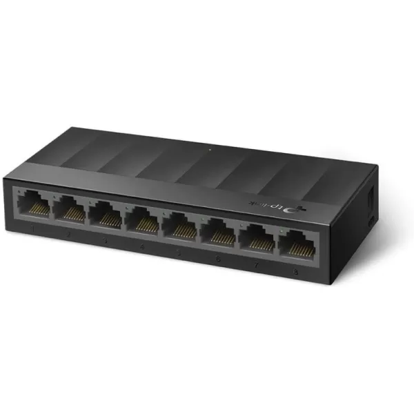 TPLink Litewave 5 Port Gigabit Ethernet Switch  Desktop Ethernet Splitter  Plastic Case  Unshielded Network Switch  Plug ampamp Play  Fanless Quiet  Unmanaged LS1005G8 Port  Litewave