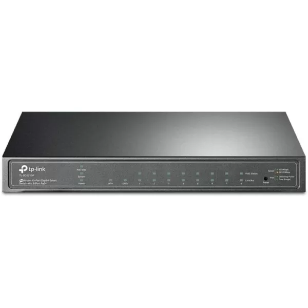 TPLink TLSG2008P  Jetstream 8 Port Gigabit Smart Managed PoE Switch  4 PoE Port 62W  Support Omada SDN  PoE Recovery  IPv6  Static Routing  L2L3L4 QoS  5 Year Manufacturer Warranty8 Port PoE  2 SFP Slots  61W