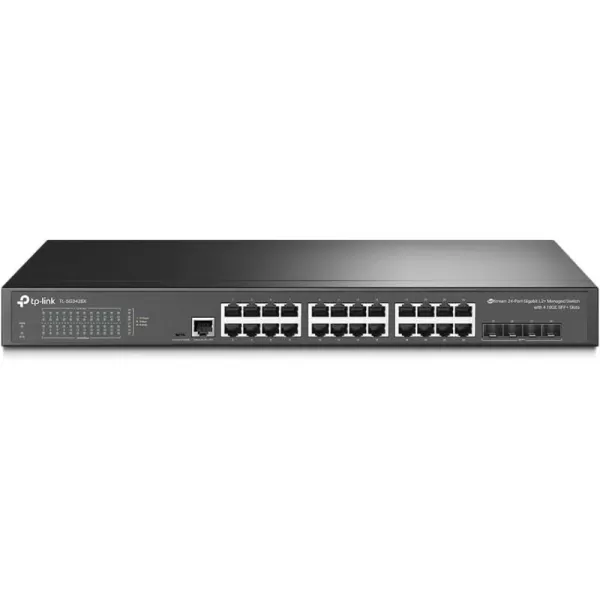 TPLink TLSG3428  24 Port Gigabit Switch 4 SFP Slots  Omada SDN Integrated  L2 Smart Managed  IPv6  Static Routing  L2L3L4 QoS IGMP ampamp LAG  3 Year Manufacturer Warranty24 Port  4x10Gb SFP Slots