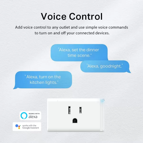 Kasa Smart Plug HS103P2 Smart Home WiFi Outlet Works with Alexa Echo Google Home ampamp IFTTT No Hub Required Remote Control15 AmpUL Certified Pack of 2 WhiteSmart plug