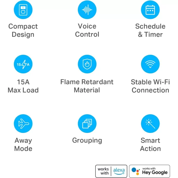 Kasa Smart Plug Mini 15A Smart Home WiFi Outlet Works with Alexa Google Home ampamp IFTTT No Hub Required UL Certified 24G WiFi Only 4PackEP10P4  WhiteUltra Mini 4Pack