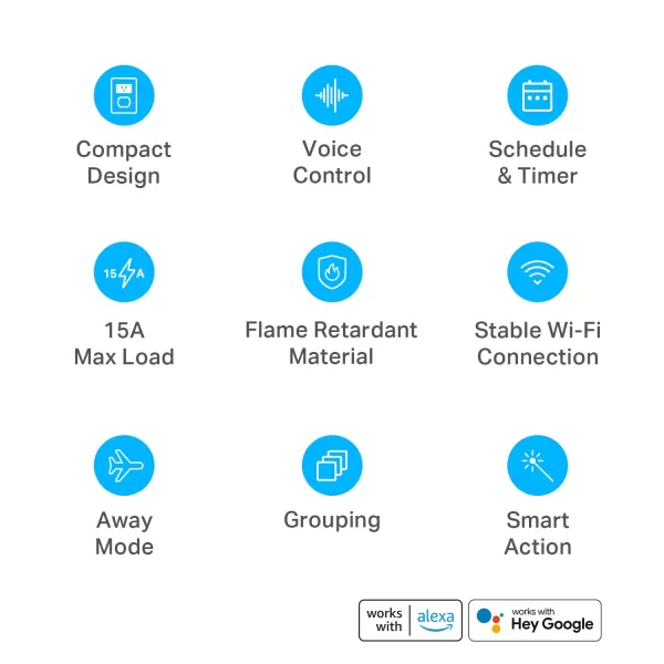 Kasa Smart Plug Ultra Mini 15A Smart Home WiFi Outlet Works with Alexa Google Home ampamp IFTTT No Hub Required UL Certified 24G WiFi Only 2 Count Pack of 1EP10P2  WhiteSmart plug