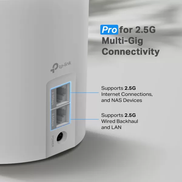 TPLink AX3000 Whole Home WiFi 6 Mesh System Deco X55 Pro  Up to 6500 SqFt  WANLAN Ports Wired Ethernet Backhaul     2023 Release 3PackAX3000 Pro w Dual 25G Ports