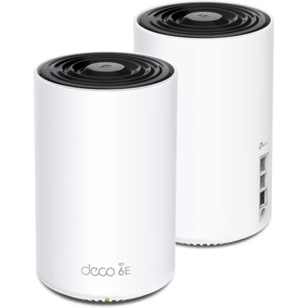 TPLink Deco AXE4900 TriBand WiFi 6E Mesh WiFi System Deco XE70 Pro 25G WANLAN Ports  49 Gbps WiFi  7200 Sq Ft Coverage  Connect up to 200 Devices  New 6 GHz Band  3Pack 2024 ReleaseDeco XE75 Pro