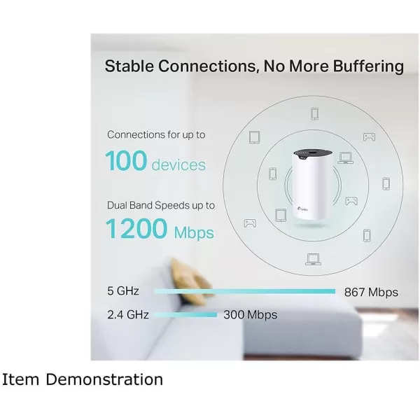 TPLink Deco Mesh AC1900 WiFi System Deco S4  Up to 5500 Sqft Coverage Replaces WiFi Router and Extender Gigabit Ports Works with Alexa 3packWiFi 5 AC1900