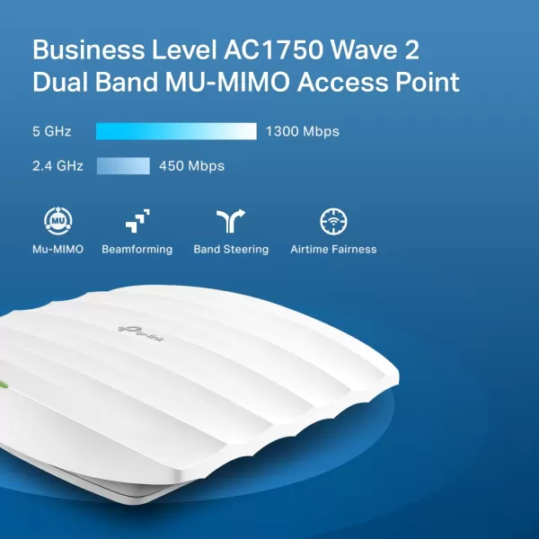 TPLink EAP245 V3  Omada AC1750 Gigabit Wireless Access Point  Business WiFi Solution w Mesh Support Seamless Roaming ampamp MUMIMO  PoE Powered  SDN Integrated  Cloud Access ampamp Omada App  WhiteAC1200  Omada