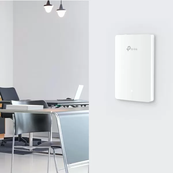 TPLink EAP615Wall  Omada Business WiFi 6 AX1800 inWall Wireless Gigabit Access Point  Support OFDMA MUMIMO ampamp Beamforming  PoE Powered  Support Omada SDN  Cloud Access ampamp Omada appAX1800  Wall Plate