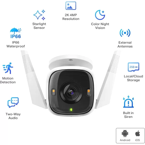 TPLink  MagCam 2024 PCMag Editors Choice ampamp Wirecutter Recommended Outdoor Security Camera 2K Battery Magnetic Mount Wireless Camera 150 FOV SDCloud Storage PersonVehicle DetectionWired PlugIn