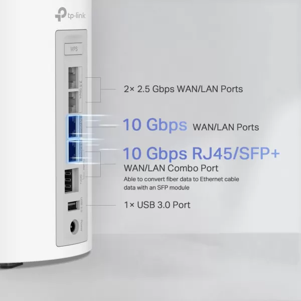 TPLink TriBand WiFi 7 BE22000 Whole Home Mesh System Deco BE85  12Stream 22 Gbps  2 10G  2 25G Ports Wired Backhaul 8 HighGain Antennas  VPN AIRoaming 44 MUMIMO HomeShield3PackWiFi 7 BE22000  3Pack