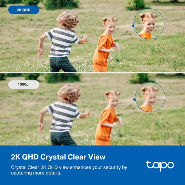 Tapo TPLink 2K QHD Security Camera IndoorOutdoor     Color Night Vision Free PersonPetVehicle Detection Invisible IR Mode SD Storage C120IndoorOutdoor