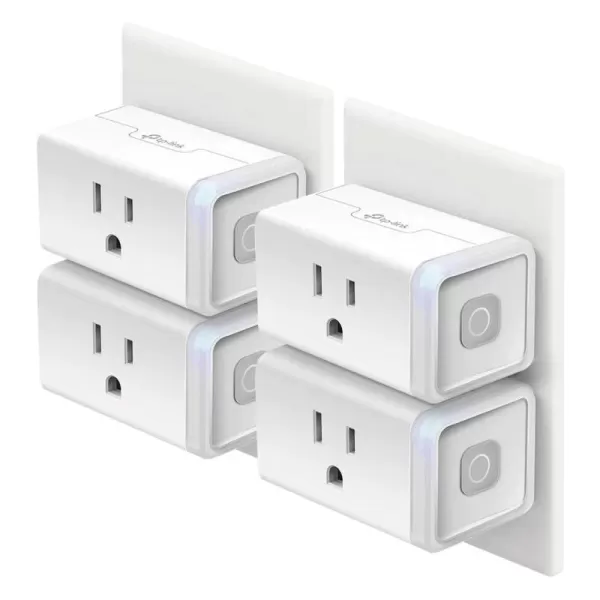 Kasa Smart Plug HS103P4 Smart Home WiFi Outlet Works with Alexa Echo Google Home ampamp IFTTT No Hub Required Remote Control 15 Amp UL Certified 4Pack WhiteIndoor Plug 4Pack