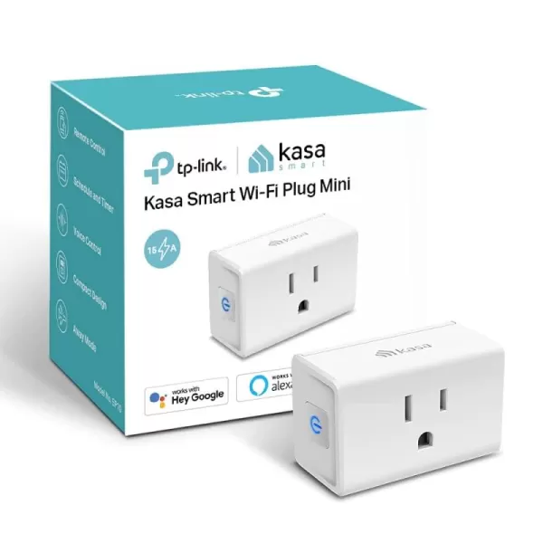 Kasa Smart Plug Ultra Mini 15A Smart Home WiFi Outlet Works with Alexa Google Home ampamp IFTTT No Hub Required UL Certified 24G WiFi Only 2 Count Pack of 1EP10P2  WhiteSmart plug