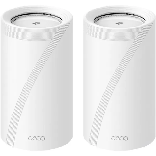 TPLink Deco BE33000 QuadBand WiFi 7 Mesh System Deco BE95 for Whole Home Coverage up to 7800 SqFt with AIDriven Smart Antennas 10G MultiGig Ethernet ports Replaces Router and Extender2packWiFi 7 BE17000  2Pack