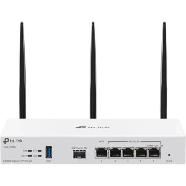 TPLink ER605 V2 Wired Gigabit VPN Router Up to 3 WAN Ethernet Ports  1 USB WAN SPI Firewall SMB Router Omada SDN Integrated Load Balance Lightning ProtectionFesta AX3000 WiFi Router