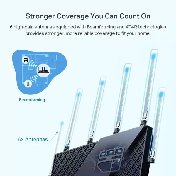 TPLink AX5400 WiFi 6 Router Archer AX73 Dual Band Gigabit Wireless Internet Router HighSpeed ax Router for Streaming Long Range Coverage 5 GHzAX5400