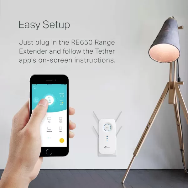 TPLink WiFi Extender with Ethernet Port Dual Band 5GHz24GHz  Up to 44 More Bandwidth than Single Band Covers Up to 1200 Sqft and 30 Devices Signal Booster Amplifier Supports OneMesh RE2208Stream AC2600