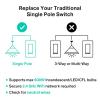 imageKasa Smart Light Switch HS200LA Single PoleNeutral Wire Required 24GHz WiFi Light Switch Compatible with Alexa and Google Home UL Certified No Hub Required Light AlmondLight Almond