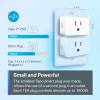 imageTPLink Tapo Smart Plug Mini Matter Compatible Compatible with Alexa Google Home ampamp Samsung SmartThings Energy Monitoring 15A UL Certified 24G WiFi Only Tapo P110M4PackMatter Compatible