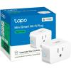 imageTPLink Tapo Smart Plug Mini Matter Compatible Compatible with Alexa Google Home ampamp Samsung SmartThings Energy Monitoring 15A UL Certified 24G WiFi Only Tapo P110M4PackMatter Compatible