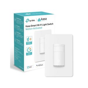 imageKasa Smart WiFi Motion Sensor Switch Single Pole Needs Neutral Wire 24GHz WiFi Light Switch Compatible with Alexa ampamp Google Home UL Certified No Hub RequiredKS200MWhite1PackMotion Sensor