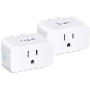 imageTPLink Tapo Smart Plug Mini Matter Compatible Compatible with Alexa Google Home ampamp Samsung SmartThings Energy Monitoring 15A UL Certified 24G WiFi Only Tapo P110M4PackMatterEnergy Monitoring