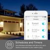 imageKasa Outdoor Smart Dimmer Plug IP64 Plug in Dimmer for Outdoor String Lights Compatible with Alexa Google Assistant ampamp SmartThings Long WiFi Range 24Ghz No Hub Required ETL CertifiedKP4051Socket New Version