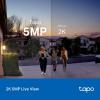 imageTapo TPLink Smart Video Doorbell Camera Battery Powered Chime Included 2K 5MP Color Night Vision 2Way Audio Free AI Detection CloudSD Card Storage Works wAlexa ampamp Google Home D230S1Wired