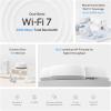 imageTPLink DualBand BE3600 WiFi 7 Mesh WiFi System Deco BE23  4Stream 36 Gbps  160 Mhz Channels  Covers up to 6500 SqFt  2 25G Ports Wired Backhaul  VPNMLOAIRoaming HomeShield 3PackWiFi 7 BE3600 Newer Model