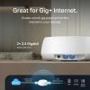 imageTPLink DualBand BE5000 WiFi 7 Mesh WiFi System Deco BE25  4Stream 5 Gbps  240 Mhz Channels  Covers up to 6600 SqFt  2X 25G Ports Wired Backhaul  VPNMLO AIRoaming HomeShield 3Pack1 Pack