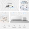 imageTPLink DualBand BE5000 WiFi 7 Mesh WiFi System Deco BE25  4Stream 5 Gbps  240 Mhz Channels  Covers up to 6600 SqFt  2X 25G Ports Wired Backhaul  VPNMLO AIRoaming HomeShield 3Pack2 Pack