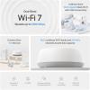 imageTPLink DualBand BE5000 WiFi 7 Mesh WiFi System Deco BE25  4Stream 5 Gbps  240 Mhz Channels  Covers up to 6600 SqFt  2X 25G Ports Wired Backhaul  VPNMLO AIRoaming HomeShield 3Pack1 Pack